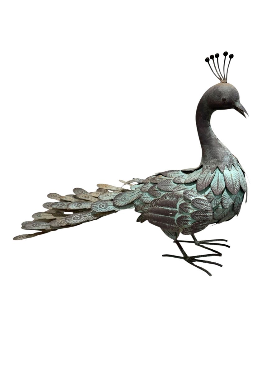 Metal Outdoor Peacock Decor