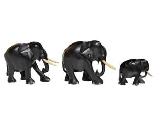 Ebony elephants