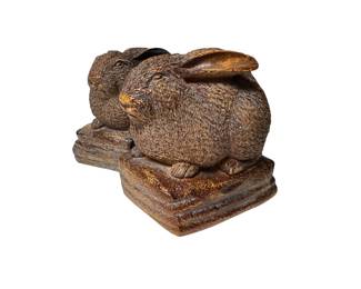 Rabbit bookends