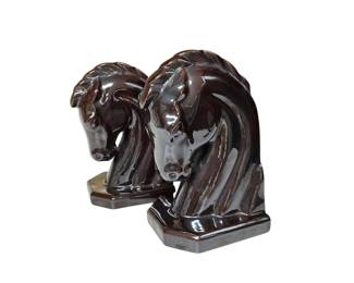 MCM horse bookends