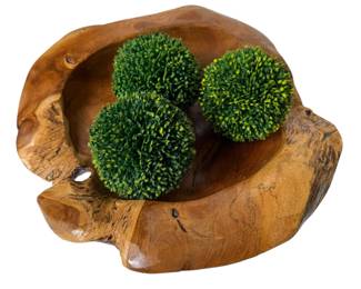 Teak wood bowl