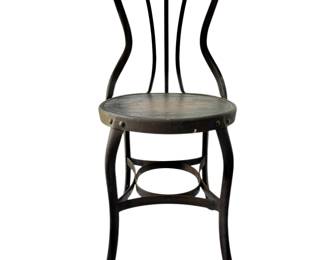 Antique industrial desk chair