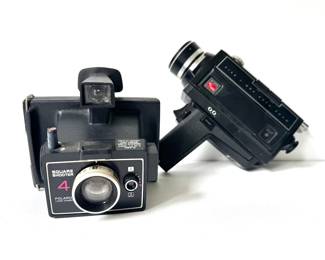 Vtg super 8 & Polaroid camera