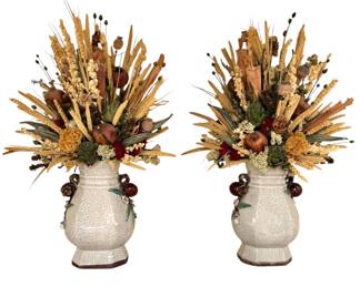 Vases with Floral arrangements