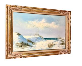 Vintage signed seascape Painting