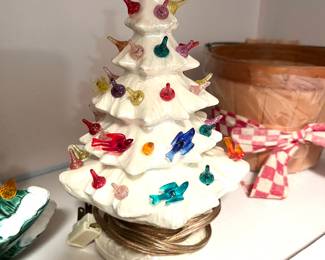 Small Vintage Ceramic Christmas Tree 