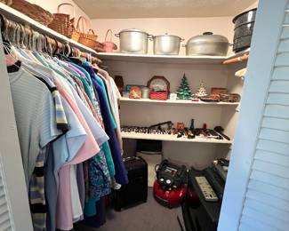 Closet with misc items 