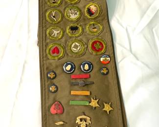 Boy Scouts Sash with Badges- Pins 