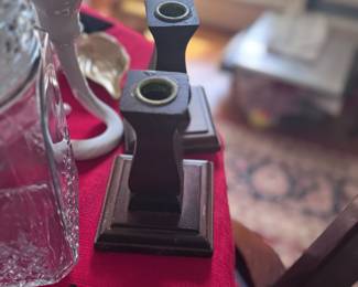 Wood Candle holders