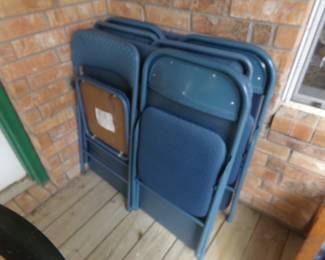 Two Folding Table Sets with Chairs