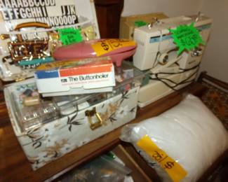 Sewing Items and Machine