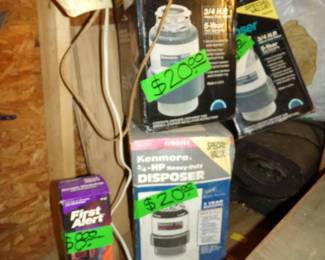 New 3/4 H.P. Disposers