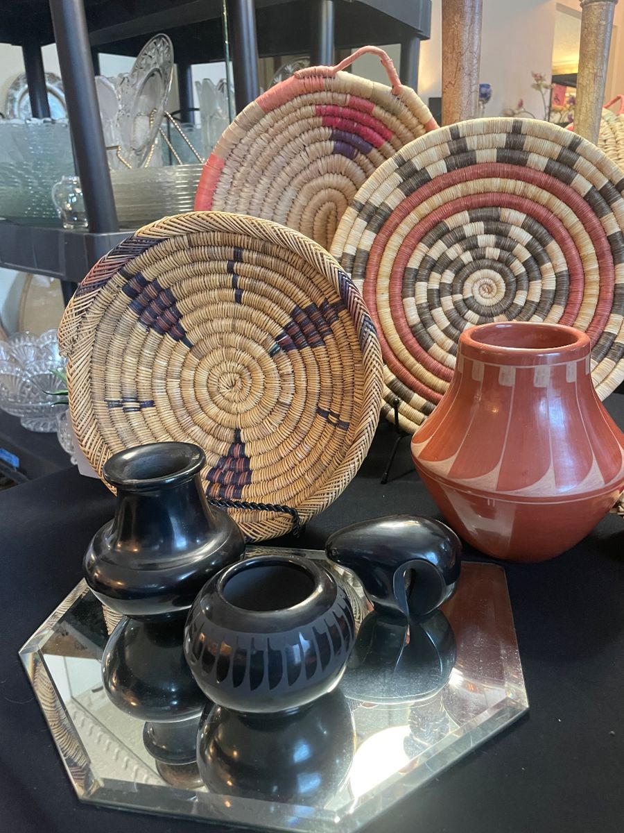 Native American Signed Pueblo Pottery of Maria Martinez and Santana Roybal Martinez