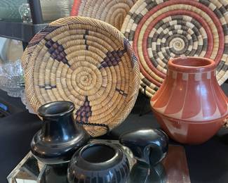 Native American Signed Pueblo Pottery of Maria Martinez and Santana Roybal Martinez