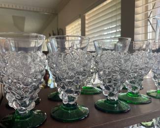 Abigail’s green grape iced tea glasses