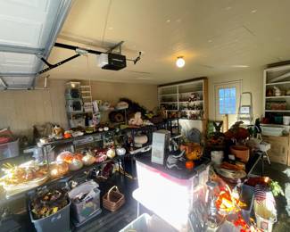 This Garage is packed with every holiday item you can imagine!!
