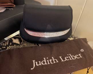 Gorgeous Judith Lieber black evening bag