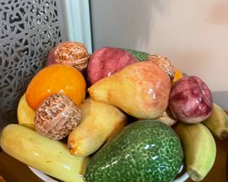 Vintage Majolica Fruit Basket