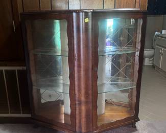 Vintage curio cabinet.