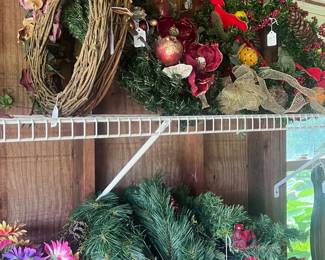 Christmas wreaths.