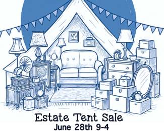 TENT ESTATE SALE
WEST STILLWATER, OK
SATURDAY, JUNE 28TH
9:00AM - 4:00PM
SUNDAY, JUNE 29TH
12:00PM - 4:00PM
* Fiestaware
* Vintage Royal Doulton Yellow Floral Plates
* Corning Ware
* Vintage Guardian Service Cookware
* Baileys Irish Cream “YUM” Mugs
* Dinning Table Chairs (Set of 4)
* Depression Glass
* Wood Welcome Signs
* Decorative Tea Cups & Plates
* Collectible Glass
* Hammered Copper Round Side Table
* Nightstand
* Medical Bed with Mattress
* Full Sized Bed
* Headboards
* Lamps
* Home Decor
* Vintage Tom & Jerry Punch Bowl Sets
* Lots of Collectibles
* Luggage & Bags
* DVD’s
* Vintage Suitcases
* Antique White Grape Poppytrail Dish Set
* Overalls
* Levi Jean Jacket
* Small Kitchen Appliances
* Baking Dishes
* Vintage Toys & Games
* Books
* Clothing
* Fabric
* Yarn
* Vintage Dolls/Toys/ Games
* Fall Decor
* Lots of Christmas Decor
* Vintage Mail Boxes
PLUS SO MUCH MORE!!
