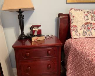 Nightstand with lamp (two available)