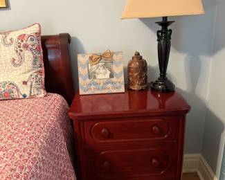 Nightstand with lamp (two available)
