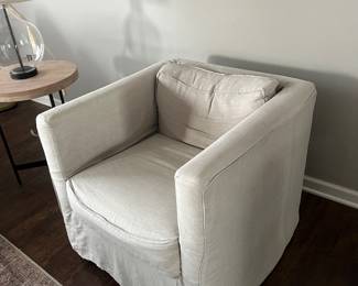 Linen Swivel Office/Side Chair