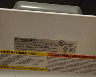 Have both a washer & a dryer available - both work!