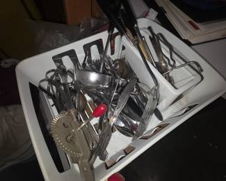 Garage kitchen utensils