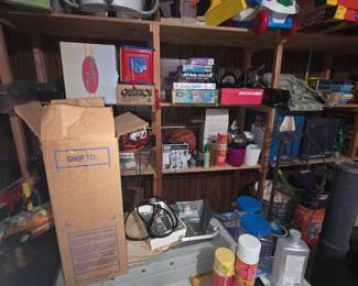 Garage items - toys, miscelleous