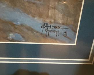 G. HARVEY FRAMED SIGNED NUMBERED TITLED [FORTY NINERS]