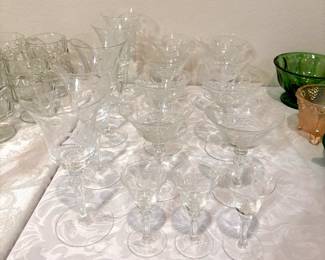 MORE LOVELY ETCHED STEMWARE.