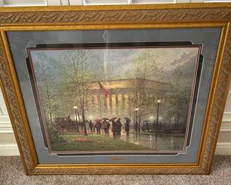 BEAUTIFULLY FRAMED SIGNED AND NUMBERED G. HARVEY TITLED [PILLARS OF STRENGTH] NUMBERED 3565/4500