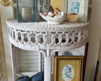 WICKER TABLE AND MORE.