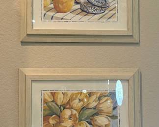 SIGNED WATERCOLORS BY JERIANNE VAN DIJK.