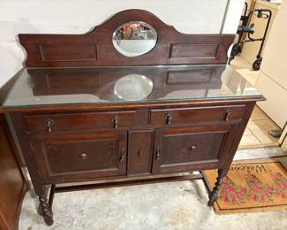 GORGEOUS ANTIQUE SIDEBOARD.