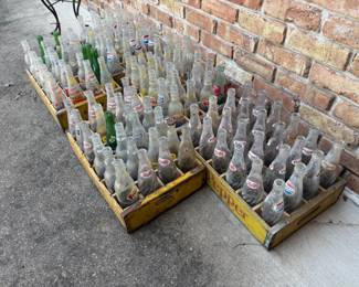 5 CASES OF VINTAGE POP BOTTLES.