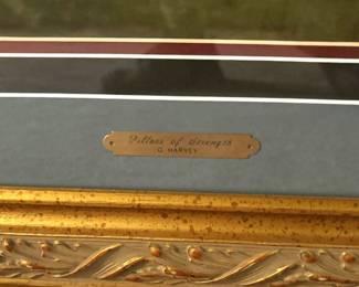 BEAUTIFULLY FRAMED SIGNED AND NUMBERED G. HARVEY TITLED [PILLARS OF STRENGTH] NUMBERED 3565/4500