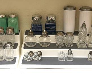 SWEET COLLECTION OF SALT AND PEPPER SHAKER SETS.