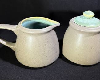 …Creamer and Sugar Bowl and…