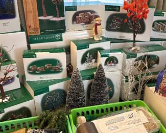 Lots of Department 56 Accessories and Auxiliary Pieces