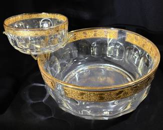 Arcoroc Mid Century Chip And Dip Set