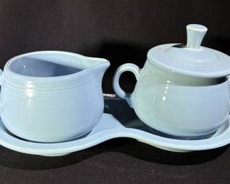 Fiesta Ware Cream and Sugar