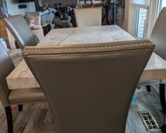 Formal dining table with 8 chairs.
HEAVY bring help