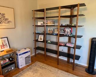 Other Side of Office: Thomas O'Brien Bi-Fold Bookcase Shelving