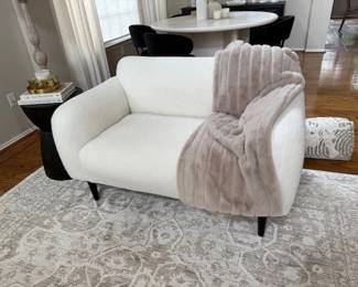 Boucle loveseat