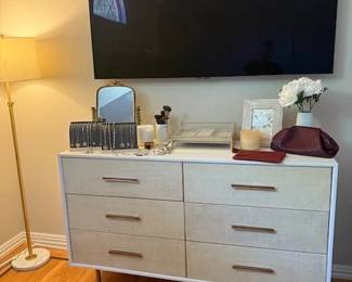 West Elm Raffia 6-drawer Dresser, fashion jewelry