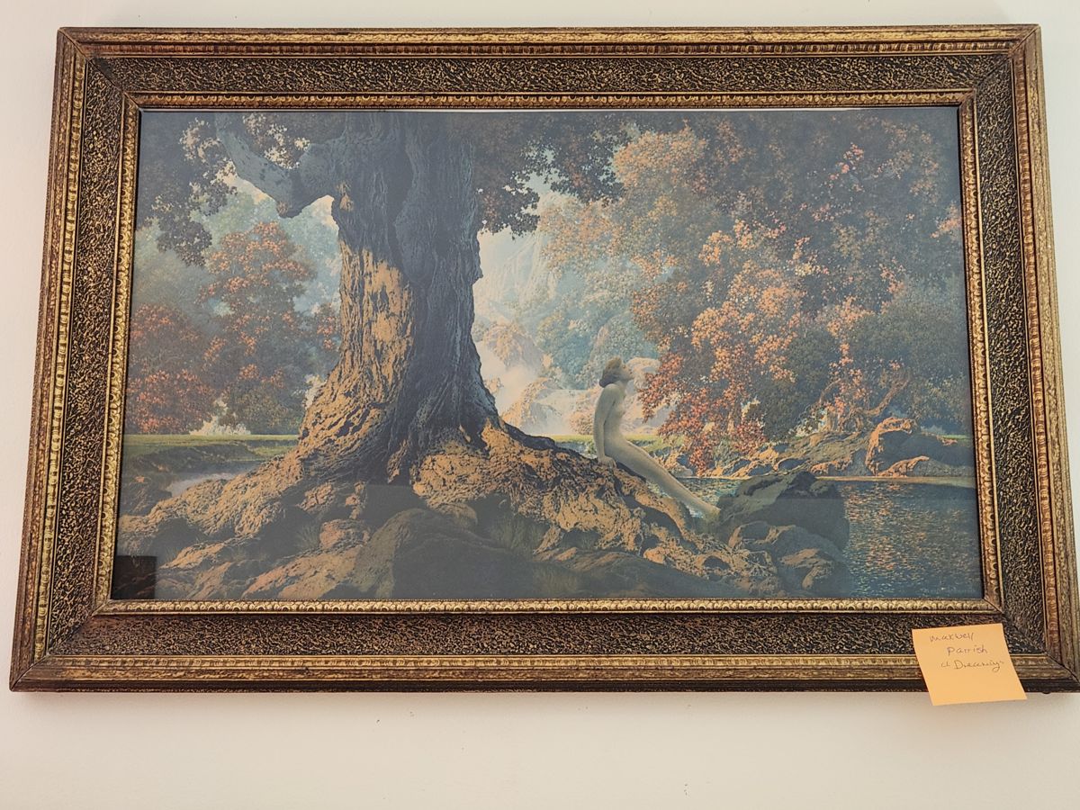 Vintage Maxwell Parrish "Dreaming" print