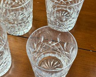 D86 - $395. Waterford Lismore Double Old Fashioned Glasses Set of 8. Measures 4 3/8" tall.
